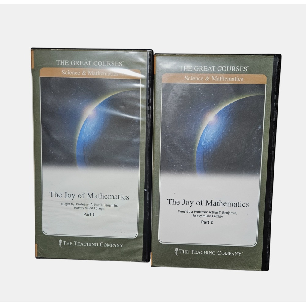 The Great Courses DVDs: The Joy of Mathematics Part 1 & 2, Prof. Arthur Benjamin